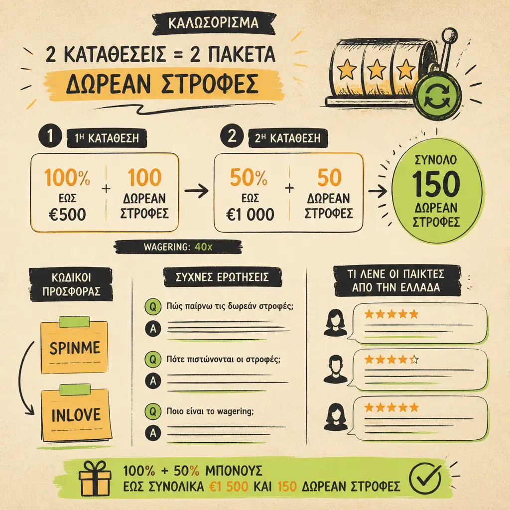 National Casino Δωρεάν Στροφές – 100 FS στην 1η κατάθεση